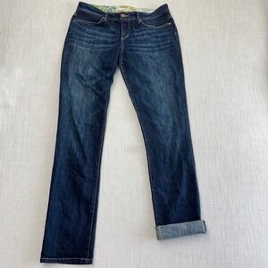 Joe's Jeans Rolled Cigarette Jeans Womens 29 Dark Wash‎ Pintuck Pocket Denim